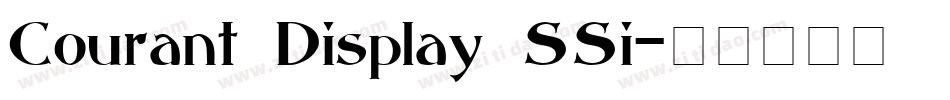 Courant Display SSi字体转换